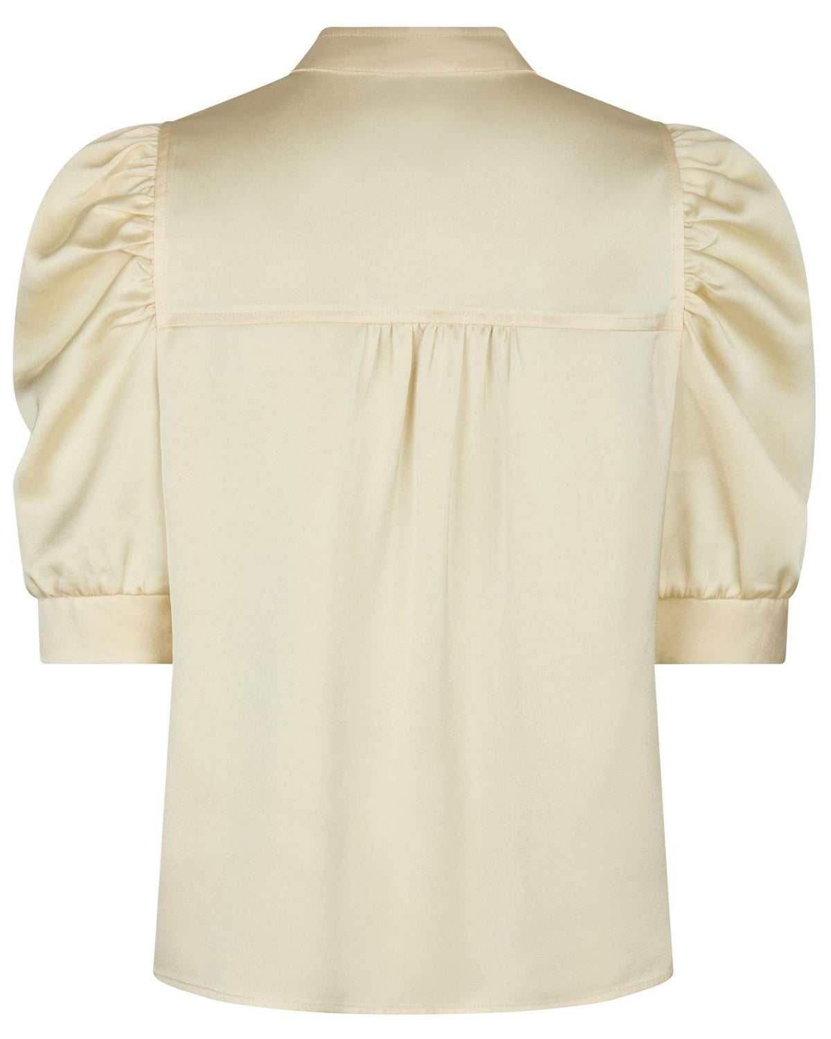 Neo Noir Roella Heavy Sateen Blouse Light Yellow NOS26, gul top