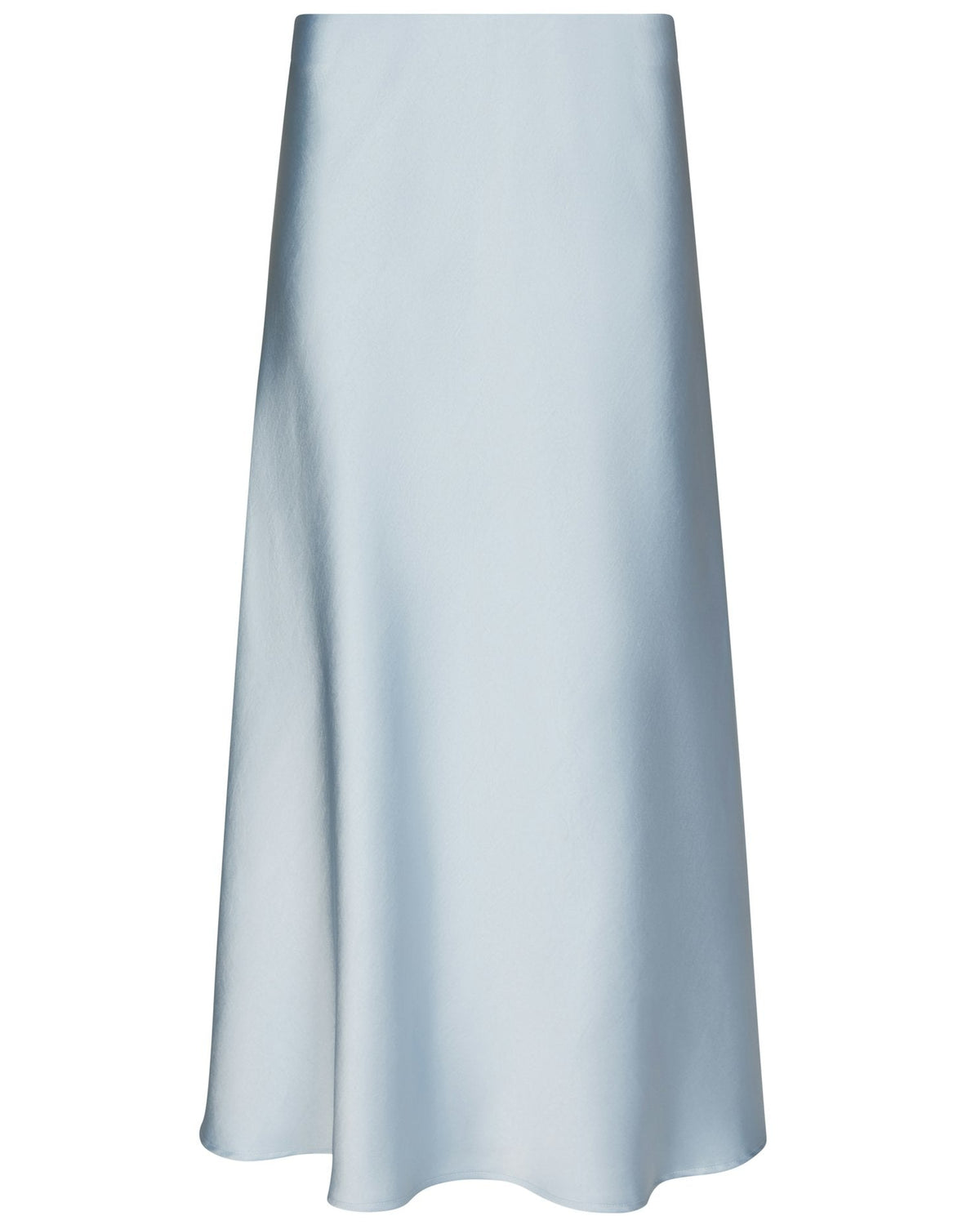 Bovary Nederdel Light Blue fra Neo Noir, blå satin nederdel
