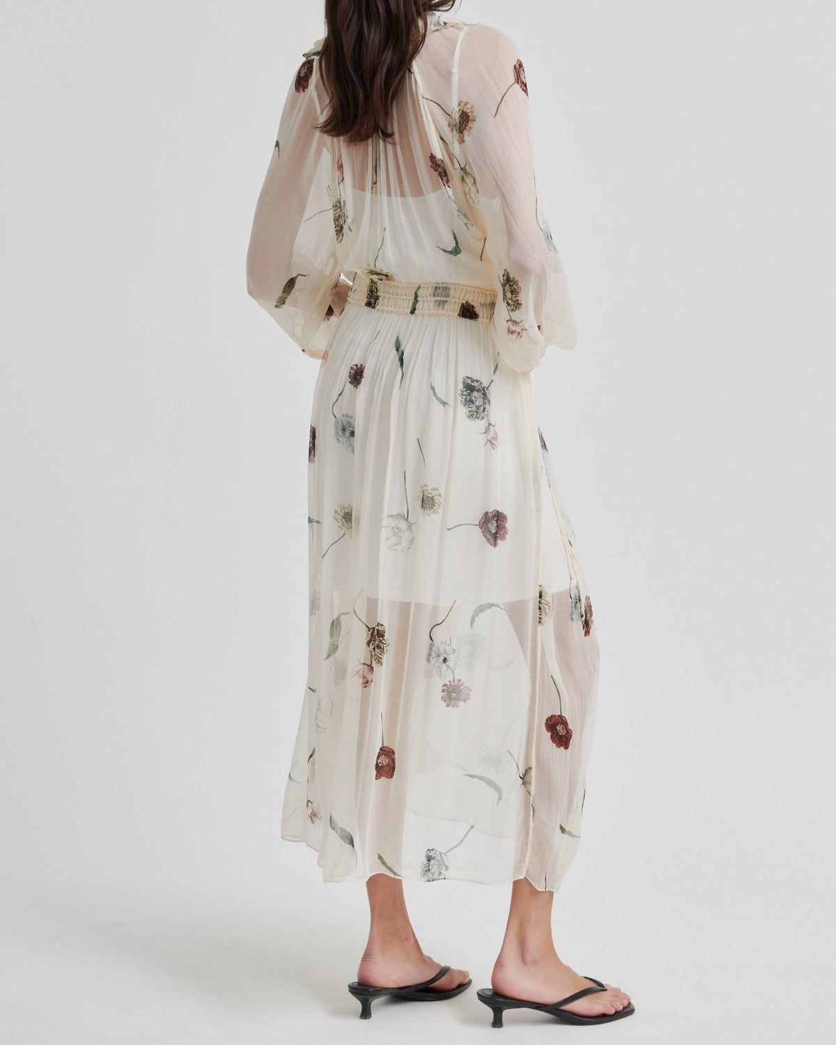 Second Female Florala Maxi Kjole Summer Sand, sød sommer kjole