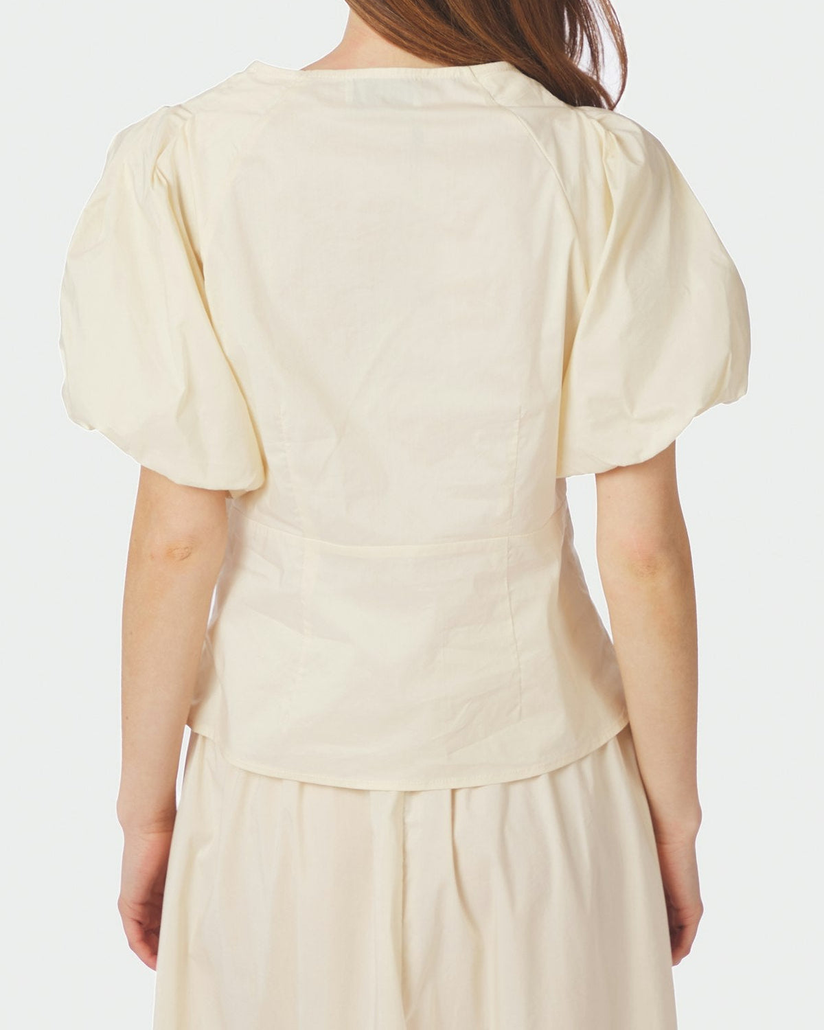 Irina Poplin Bluse Butter Yellow fra Neo Noir, gul bluse