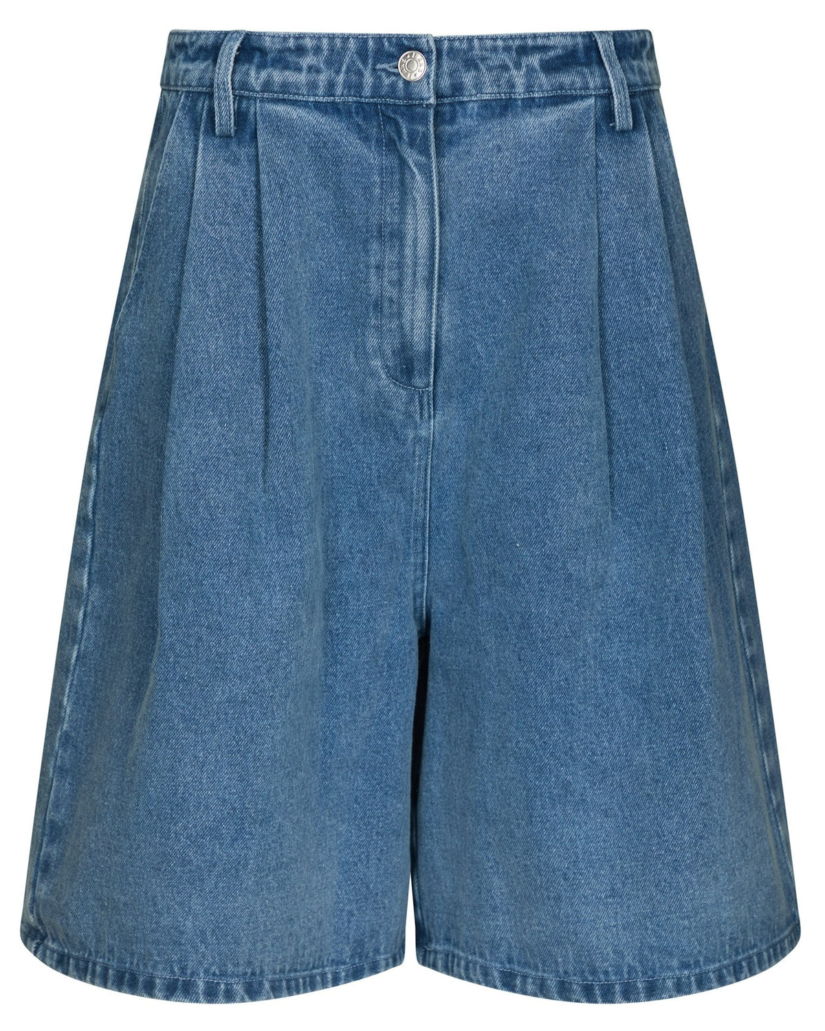Rosel Denim Shorts Blue fra Neo Noir, blå lange shorts