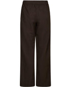 Neo Noir Sonar Linen Bukser Dark Brown NOS26, brune hørbukser