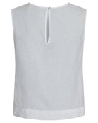 Neo Noir Svetlana Linen Top White NOS26, hvid hørtop