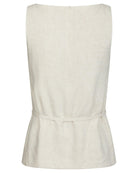 Neo Noir Nassa Linen Top Natural NOS26, fin beige top