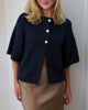 Neo Noir Benuta Fluffy Knit Cardigan Navy