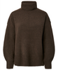 Pieces Malou LS Rollneck Strik Hot Fudge NOA25
