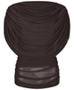 Neo Noir Cottuna Drapy Mesh Top Brown