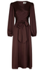 Neo Noir Rimini Heavy Sateen Kjole Burgundy