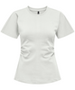 Only Marie Life SS Ruching Top Cloud Dancer NO26