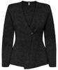 Only Myera LS One Button Cardigan Dark Grey Melange