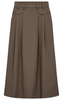 Co'Couture Luna Pocket Pleat Nederdel Walnut
