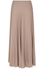 Neo Noir Boni Simple Plisse Nederdel Dark Taupe