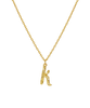 Maanesten K Alphabet Halskæde