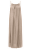 Only Lino SL Long Ruffle Kjole Oxford Tan