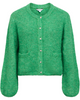 Object Saggia LS Knit Cardigan Medium Green Melange NO25