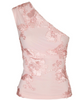 Neo Noir Florini Big Flower Mesh Top Light Pink