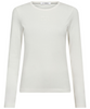 Co'Couture Granny Embroidery LS T-shirt White
