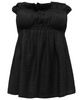 Only Lino Ruffle Bandeau Top Black