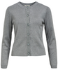 Object Ester LS Knit Cardigan Medium Grey Melange NO25
