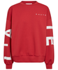 Haute L'Amitié Maxi Split Logo Sweatshirt Red