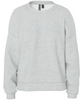 Pieces Chilli LS Loose Sweatshirt Light Grey Melange NO25