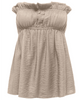 Only Lino Ruffle Bandeau Top Oxford Tan