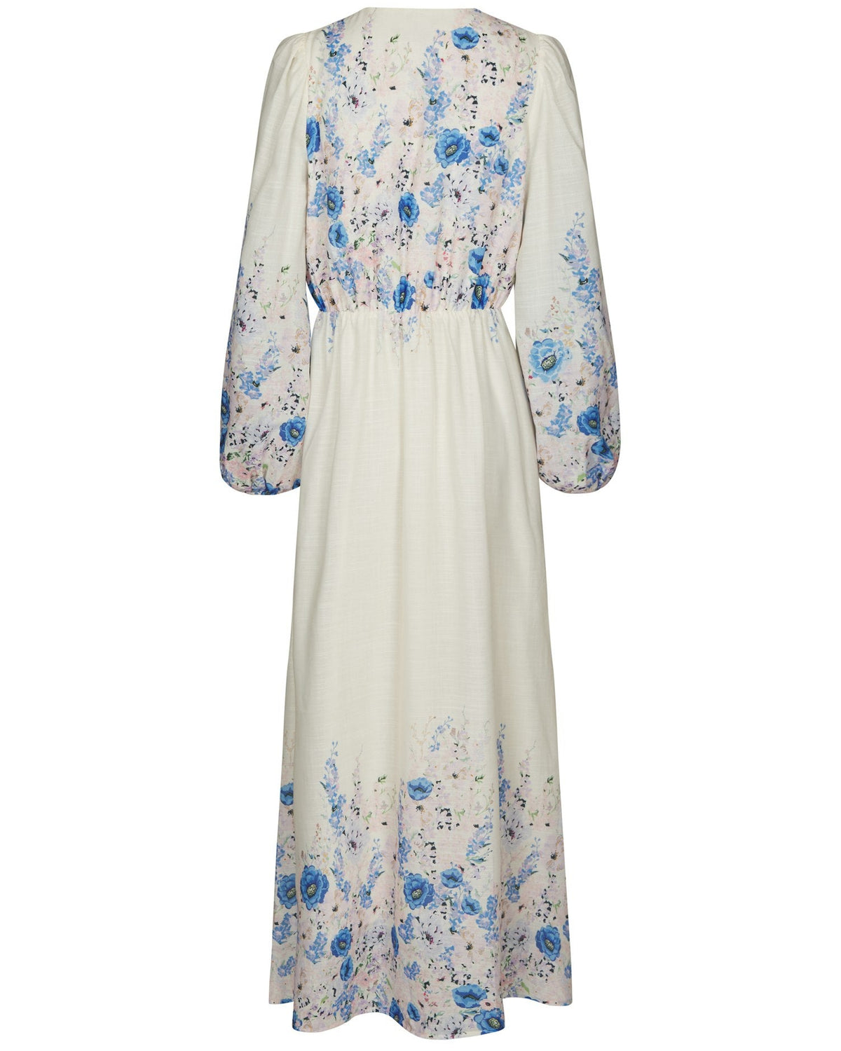 Silfi Flower Print Dress Blue fra Neo Noir, blå festkjole