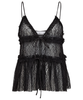 Haute L'Amitié New Lace Tie Top Black