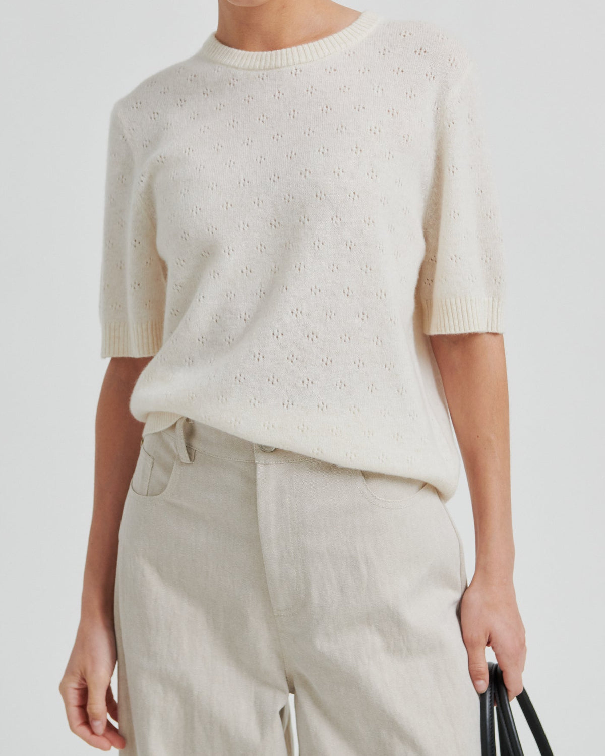 Second Female Amala SS O-Neck Strik Tofu