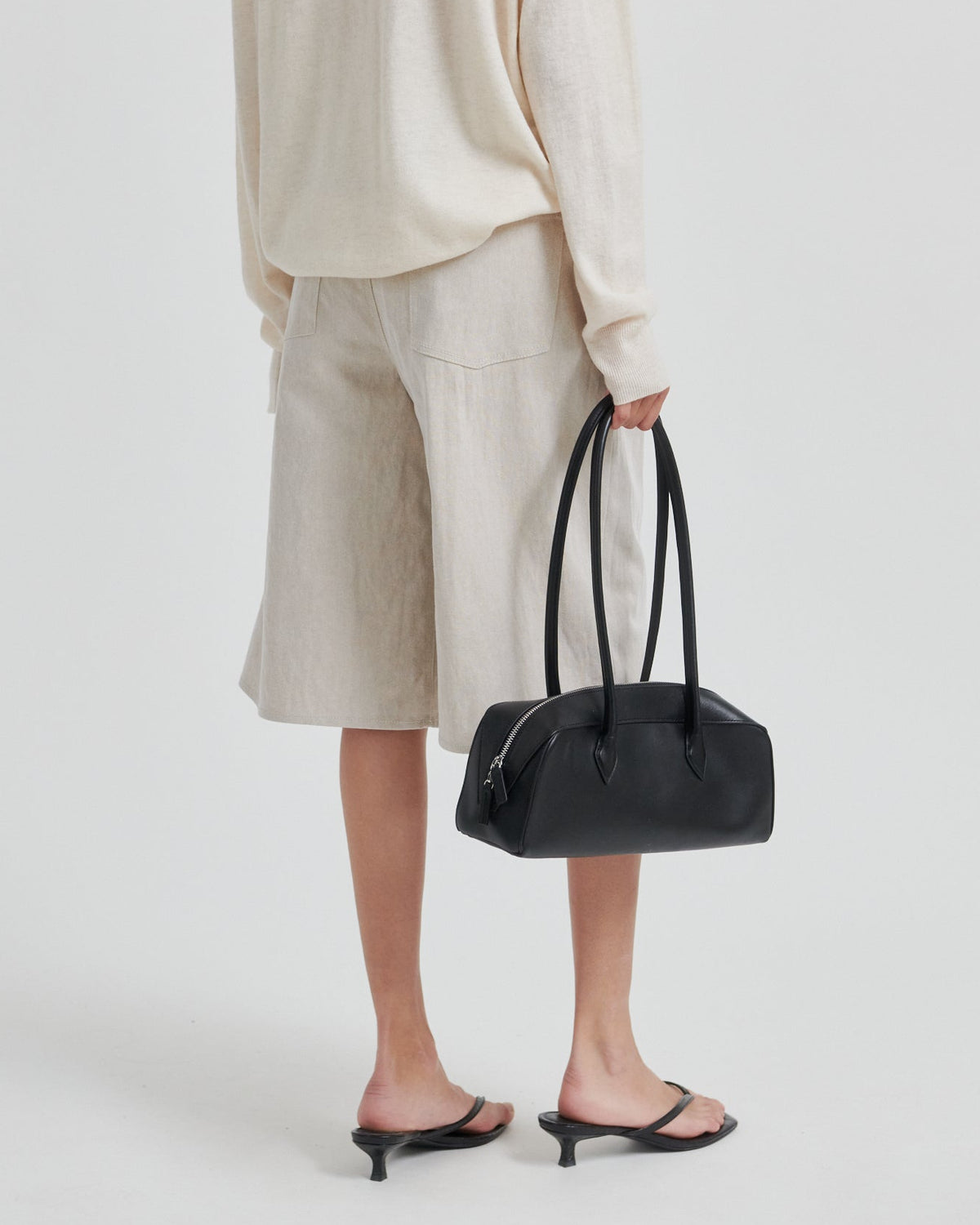 Second Female Bacoli Shorts Soft Beige, beige shorts