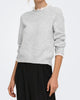 Only Cher LS Detail O-Neck Strik Light Grey Melange