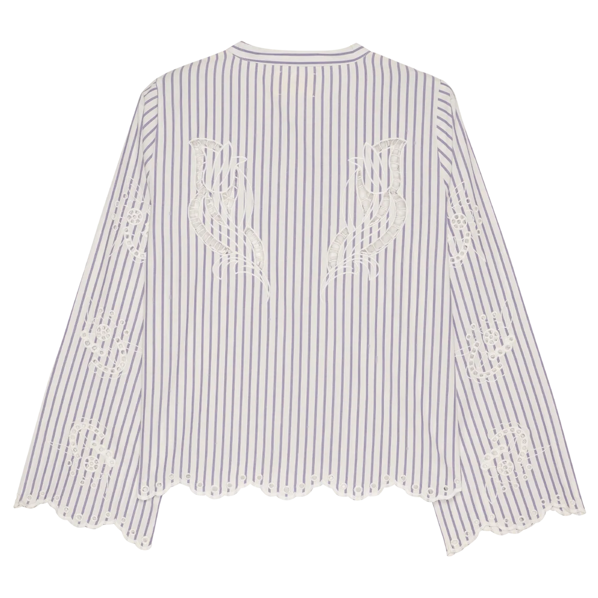 Sissel Edelbo Cecilie Skjorte Purple Stripes, stribet skjorte