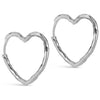 Enamel Organic Heart Medium Øreringe