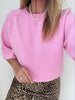 Object Reynard 2/4 Knit Strik Pink Frosting NOS25