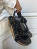 Copenhagen Shoes Woven Lady Sandal Black