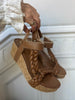 Copenhagen Shoes Woven Lady Sandal Cognac