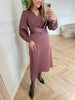 Neo Noir Rimini Heavy Sateen Kjole Dark Rose