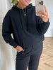 Pieces Chilli Oversized Hoodie Black
