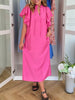 Co'Couture Hera SS Frill Kjole Pink