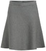 Object Reynard HW Short Knit Nederdel Medium Grey Melange NO25