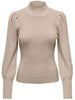 Only Katia LS Highneck Strik Mocha Meringue / W. Melange NO25