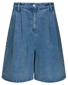 Rosel Denim Shorts Blue fra Neo Noir, blå lange shorts