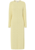 Pieces Flora LS Midi Kjole French Vanilla NOS26