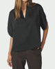 Neo Noir Anelle Heavy Sateen Bluse Black