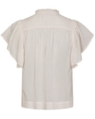 Vinsa Voile Top Light Pink fra Neo Noir, fin flæsedetaljeret bluse
