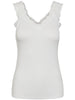 Pieces Barbera Lace Top Bright White NO26