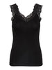 Pieces Barbera Lace Top Black NO26